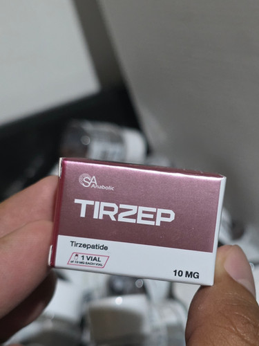 ภาพกล่อง SA Tirzep ที่ระบุ Tirzepatide 10 mg